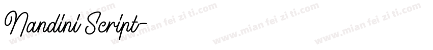 Nandini Script字体转换